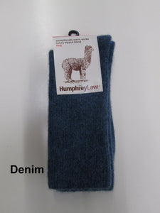 Humphrey Law Alpaca/Wool Sock-Denim