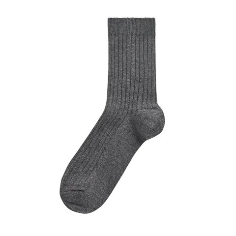 Grey School Ankle Socks