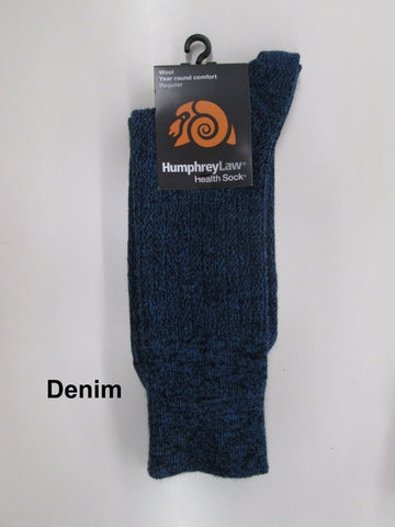 Humphrey Law"Wool" Health sock-Denim