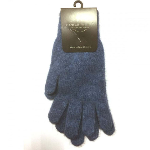 Merino Possum Gloves - CornFlower