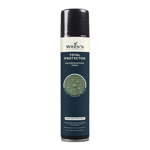 Wrens Total Protector is an invisible waterproofing spray for all smooth, suede and nubuck leathers. Also suitable for use on textiles and TEX membranes. Protect your shoes from dirt, snow, water, mud and sun by applying Wrens Total Protector.