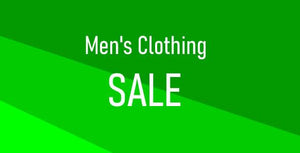 It's on sale! All men's clothing priced to clear.