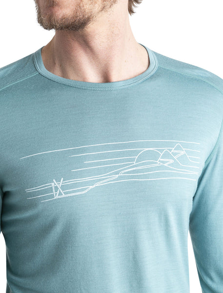 Icebreaker M Merino 200 Oasis-Ski Stripes