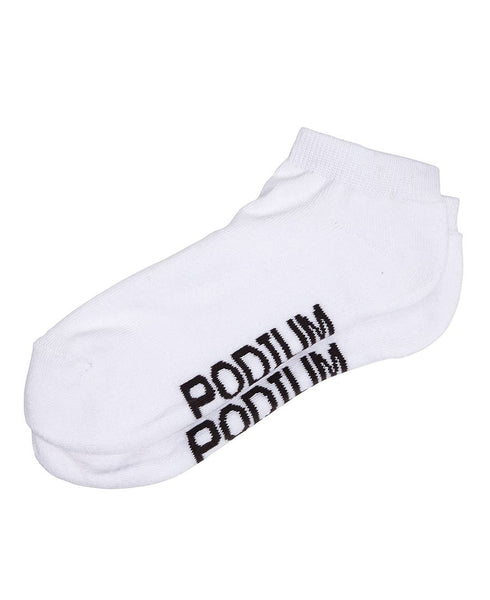 Podium White ankle sock