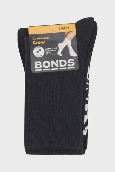Bonds Kids Cushioned Crew 3Pk