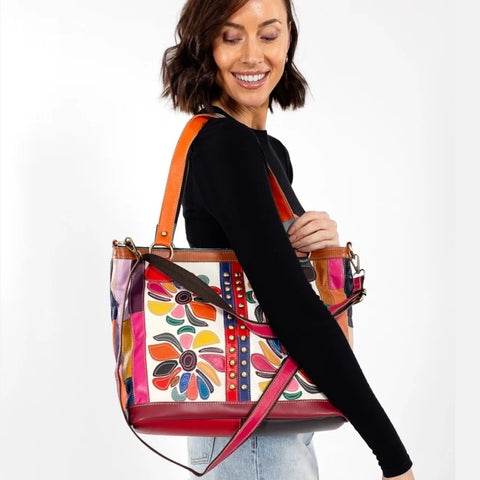 Sassy Duck Botanica Leather Tote