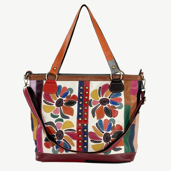 Sassy Duck Botanica Leather Tote
