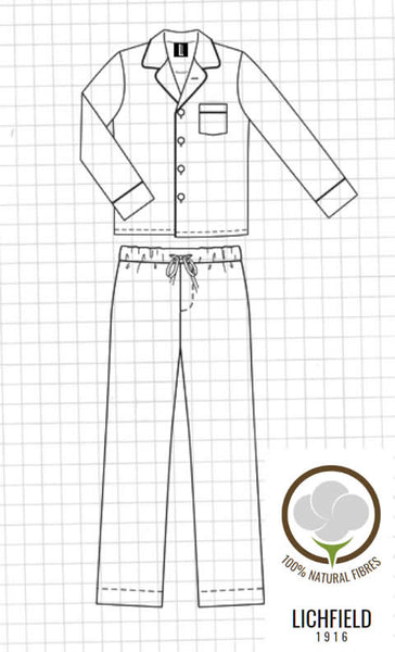 Men's Brushed Cotton Pyjama's