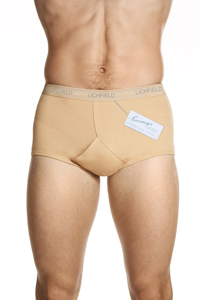 Y-Front Briefs-Natural