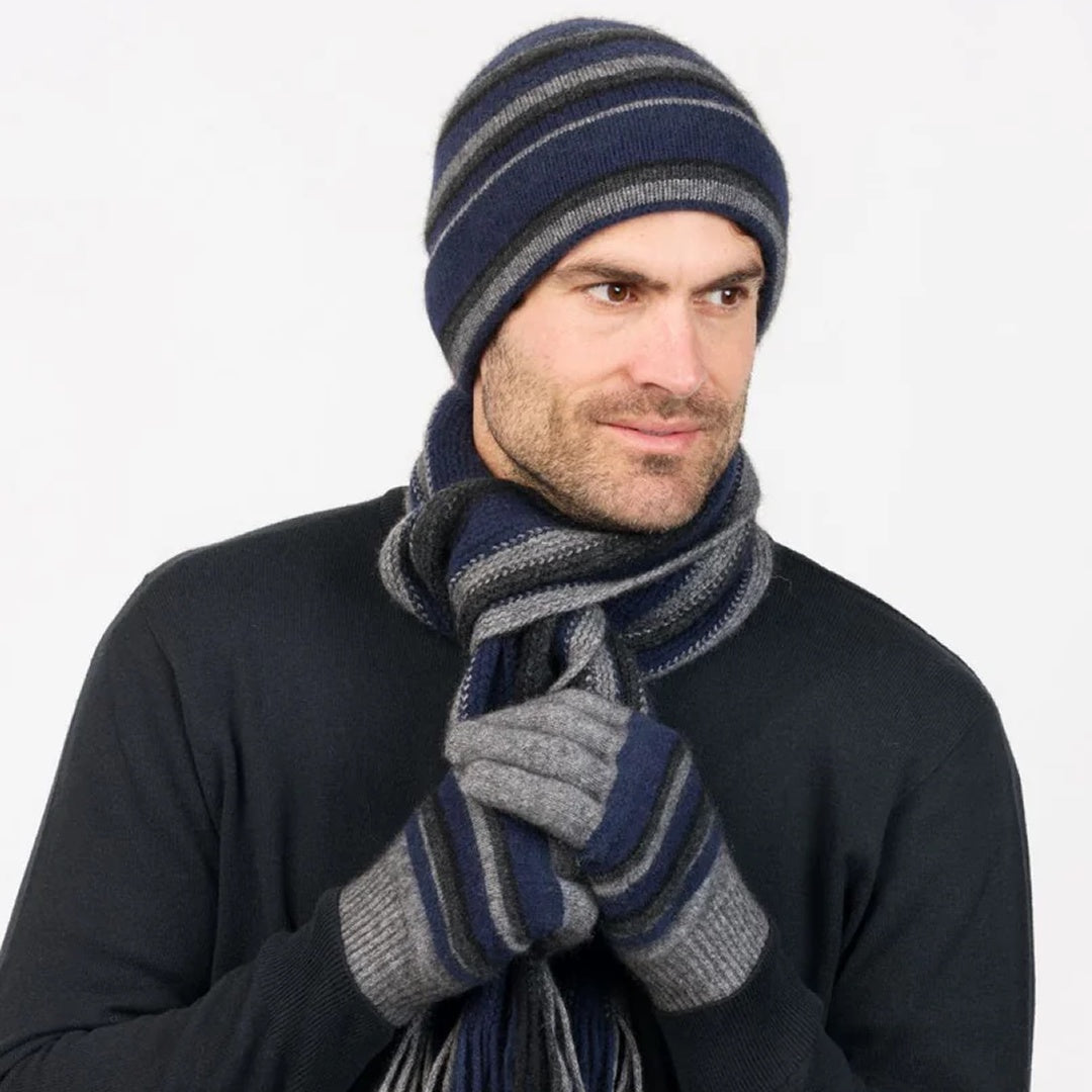 Native World Merino Possum Striped Scarf