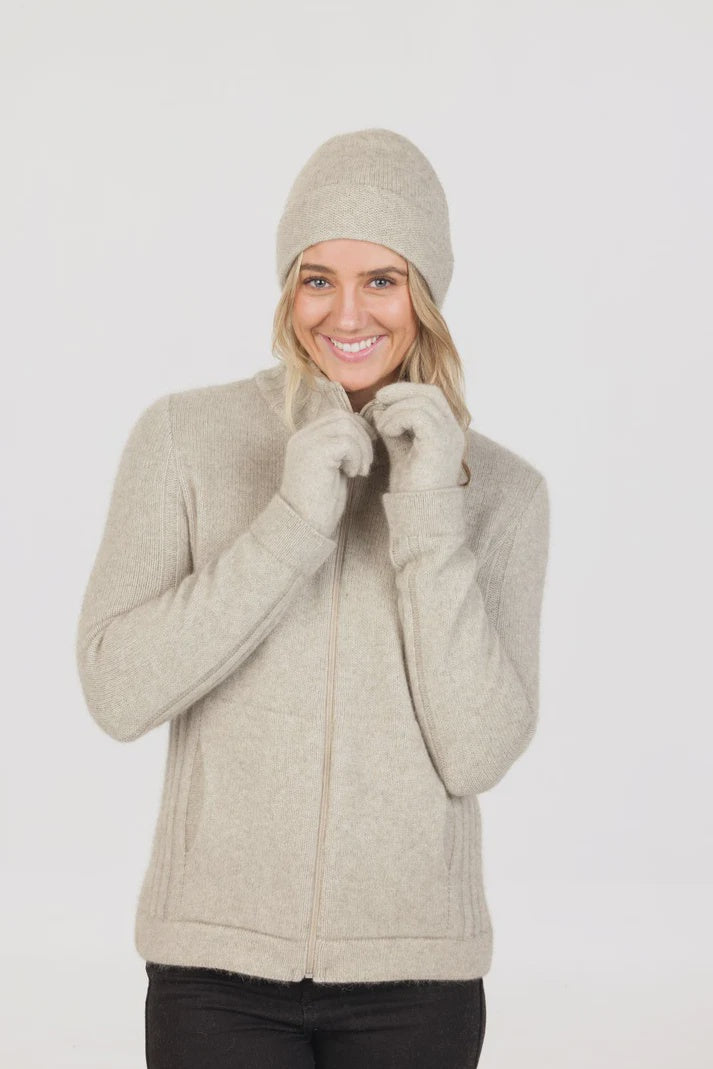 Merino Possum Gloves - Natural