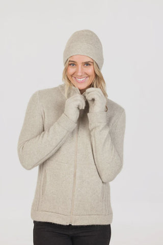 Merino Possum Gloves - Natural