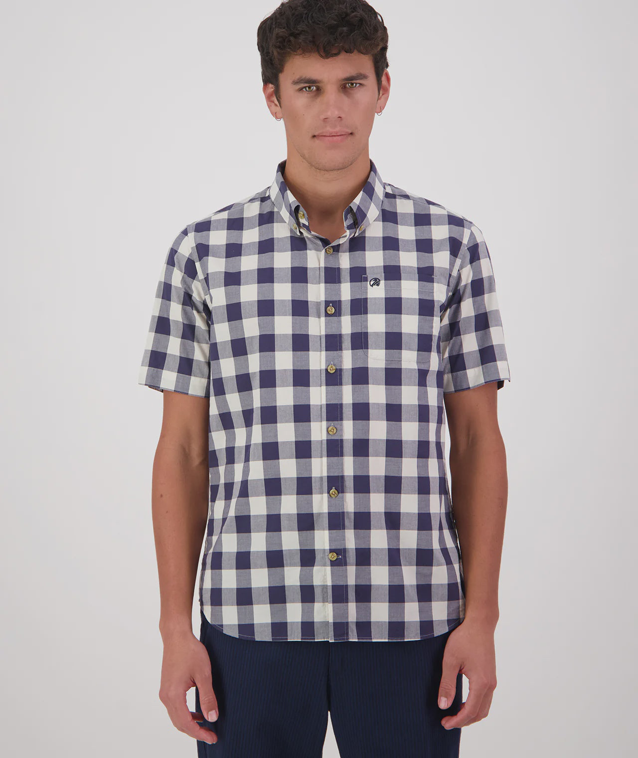 Swanndri Rings Beach S/S Shirt Navy