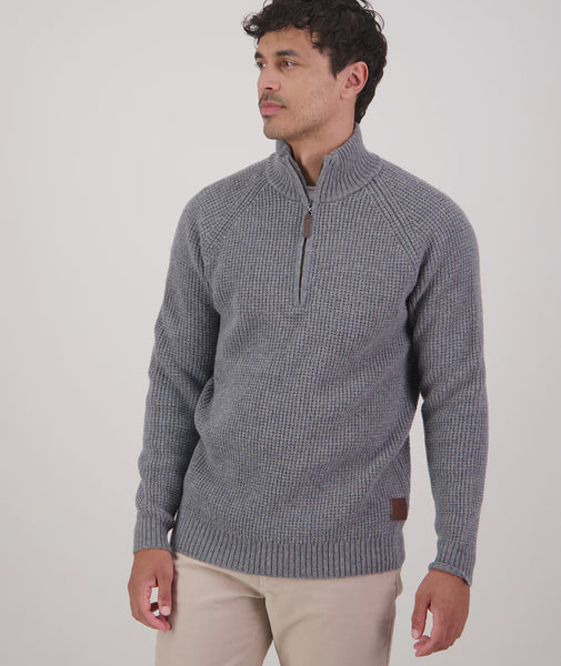 Swanndri M Chalky Island Waffle Jumper