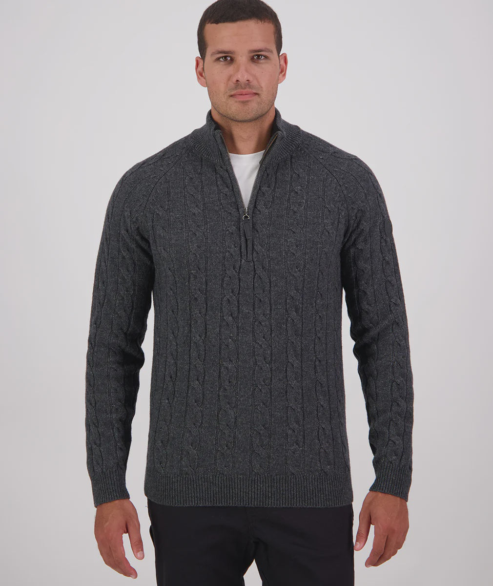 Swanndri Doncaster v2 Zip Cable knit