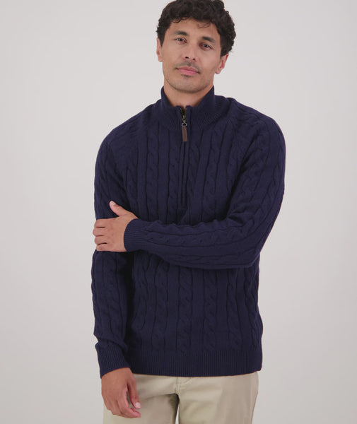Swanndri Doncaster v2 Zip Cable knit