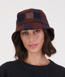 Swanndri Kaimai Wool Bucket Hat Check