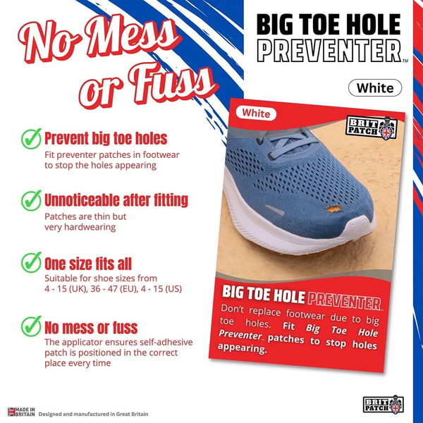 Brit Patch Trainer Big Toe Hole Preventer
