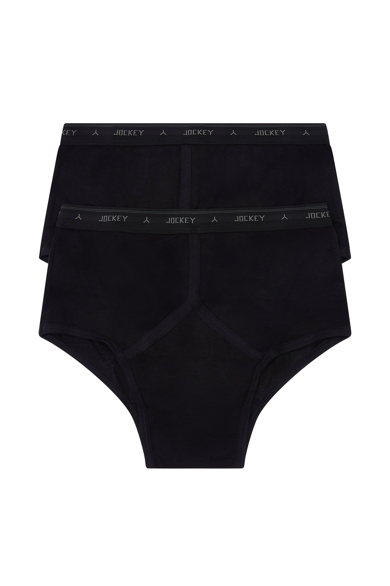 Jockey Y-Front Briefs 2 Pack-Black