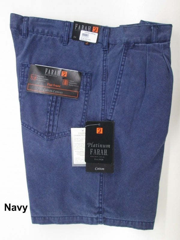 Farah Pinch Front Short-Navy