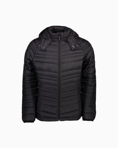 Moke Keith Puffer Jacket in Black. 90% down fill 