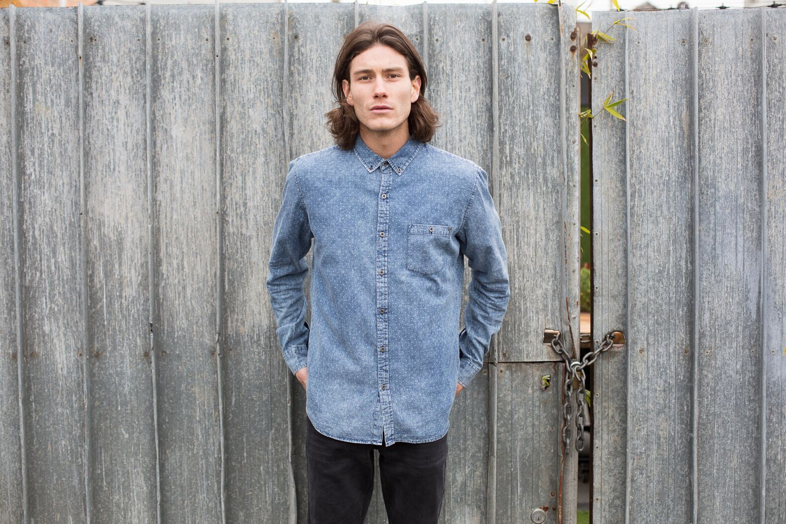 Deacon Curtail L/S Shirt-Blue