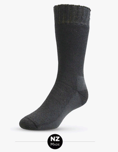NZ Sock All Black Merino