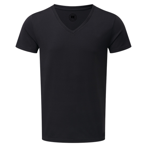 Thermadry Rib Vee SS tee-Black