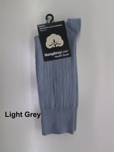 Humphrey Law Cotton Health sock-Lt Grey