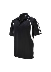 Men's Flash Polo-Black/White