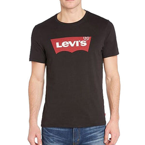 Levi's Batwing style tshirt with red logo on front. 