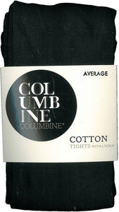 Columbine Cotton Winter Tights-Black