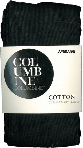 Columbine Fine Cotton Tights-Black