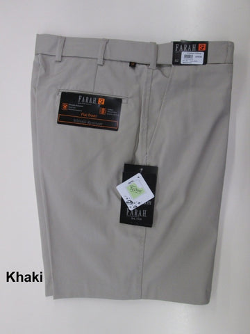 Farah Flat Front Dress Short-Khaki