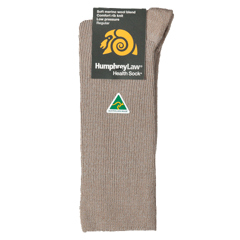 Humphrey Law 60% Wool Health sock-Antelope