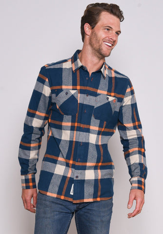 Brakeburn Orange Check Flannel