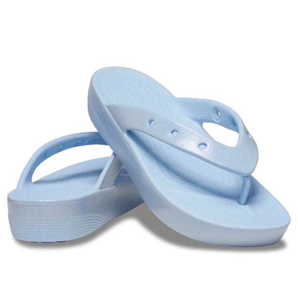 Crocs Classic Platform Meta Pearl Flip