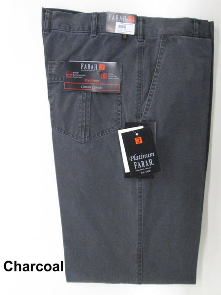 Savane Flat Front Flexi Waist Tr-Charcoal