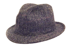 English Wool Traditional Trilby made from English woven wool tweed