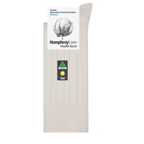 Humphrey Law Cotton Health sock-Bone