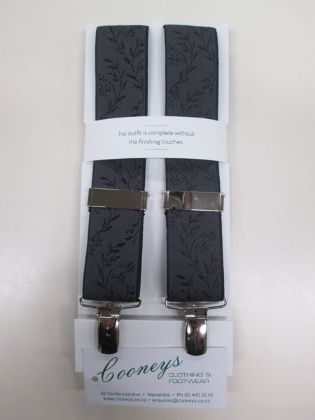 Fellini 35mm Fancy Leather Back Braces