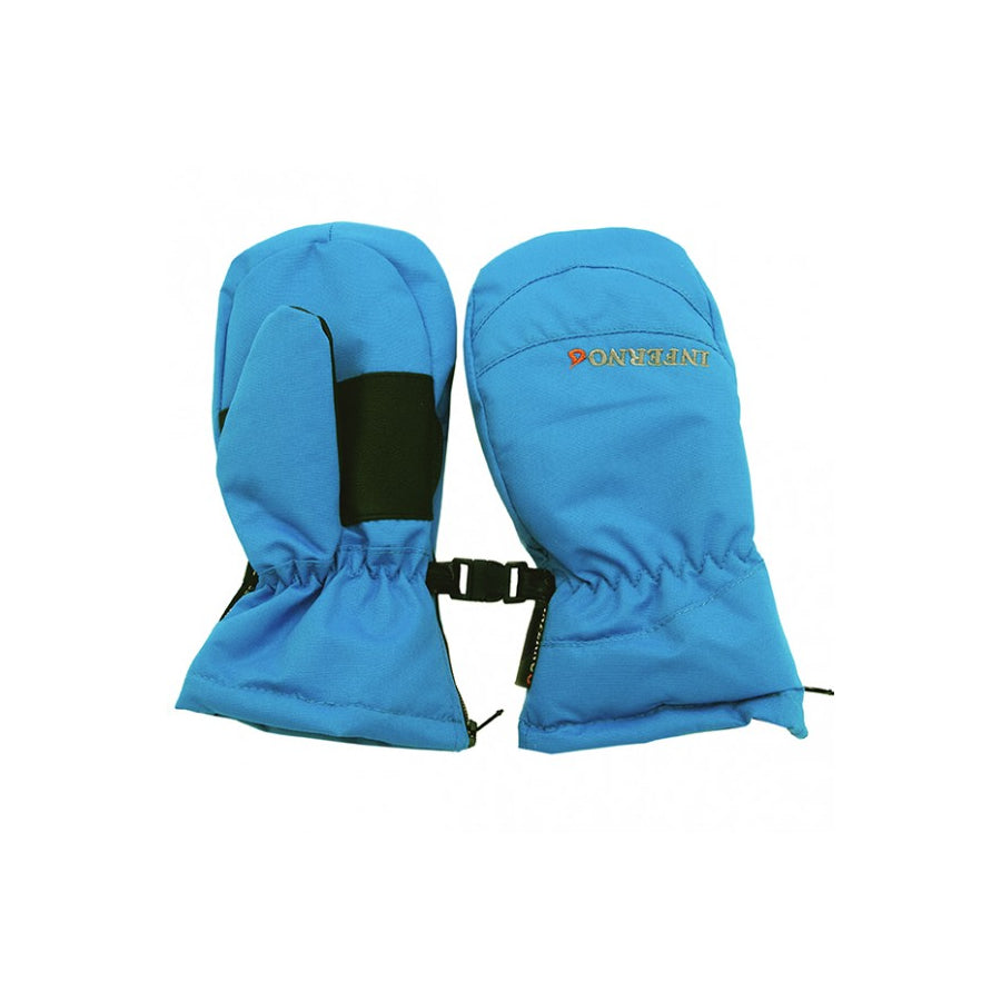 Inferno Mittens Kids Blue