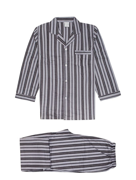 Men's Flannelette Pyjama's-Grey