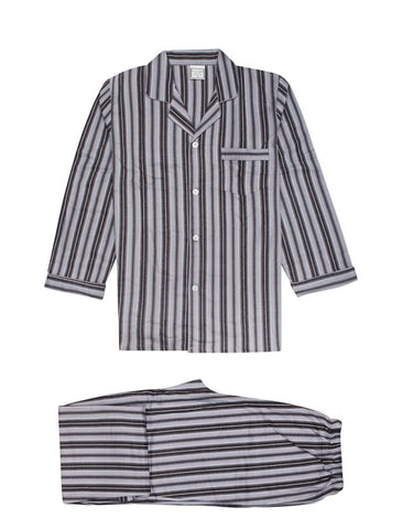 Men's Flannelette Pyjama's-Grey