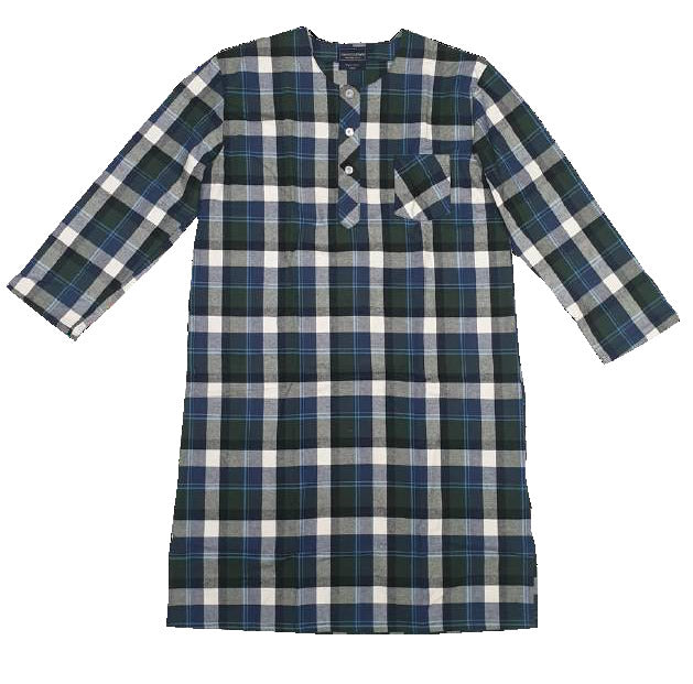 Men s Flannelette Nightshirt Cooneys Clothing Footwear