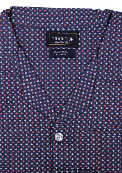Men's Long Tradition Pyjamas Burgundy