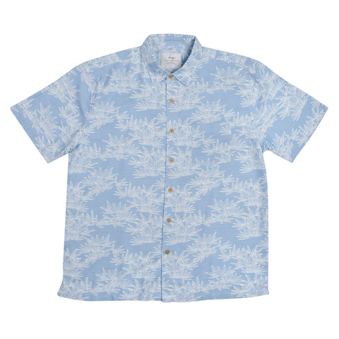 Bamboo Blue Leaf S/S Bamboo Shirt