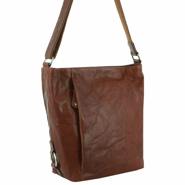 Milleni Leather Handbag Chestnut