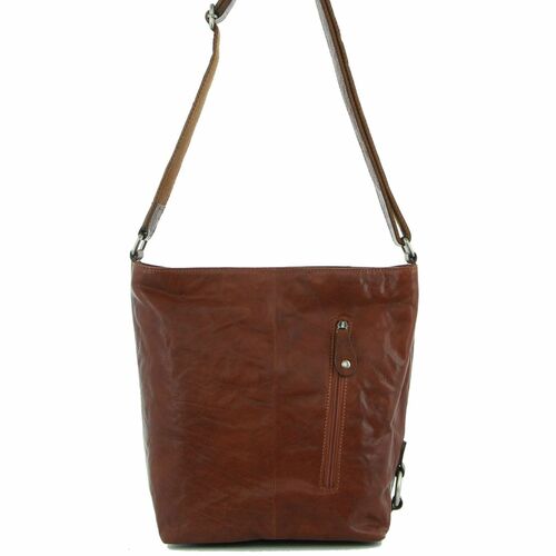 Milleni Leather Handbag Chestnut