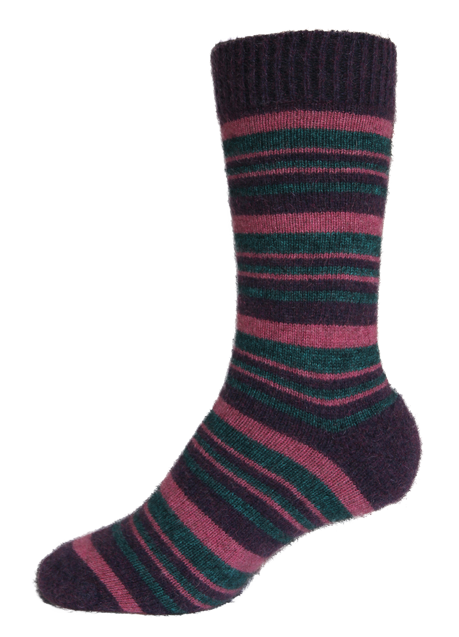 Merino Possum Mini Striped Sock.